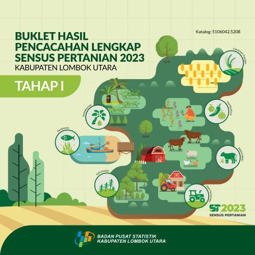 Booklet, Complete Enumeration Results of the 2023 Census of Agriculture - Edition 1 Lombok Utara Regency