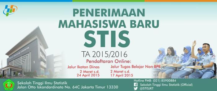 Penerimaan Mahasiswa Baru STIS Tahun Akademik 2015/2016