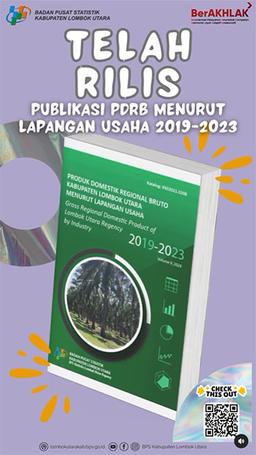 The publication "GRDP of North Lombok Regency According to Business Fields 2019-2023" 